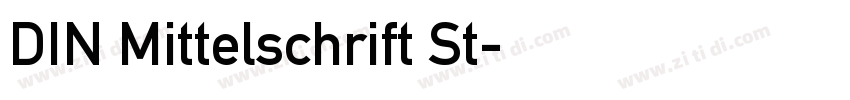 DIN Mittelschrift St字体转换